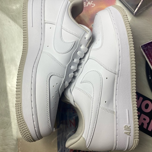 🆕 Nike	Air Force 1 Low White Light Bone - Womens - Picture 8 of 10